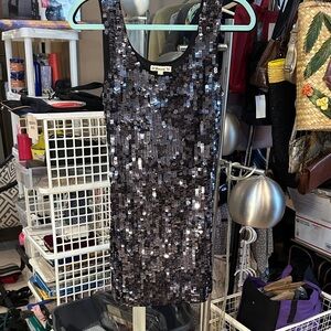 Black Sequin Dress Size Small by Forever